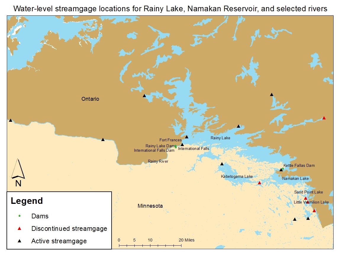 L’étude d’harmonisation a précisé les données sur l’élévation des eaux dans le réseau des lacs à la Pluie et Namakan. Image : CMI