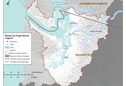 Carte du bassin du Puget Sound