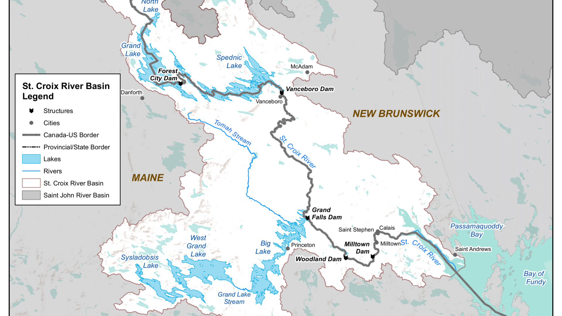 st croix river basin map